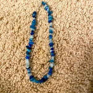 Blue stone necklace